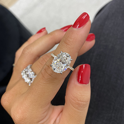 5 carat diamond oval engagement ring